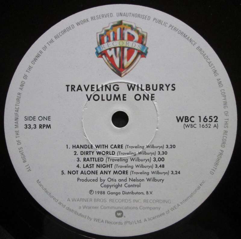 TRAVELING WILBURYS - VOLUME ONE  (LP/VINYL)
