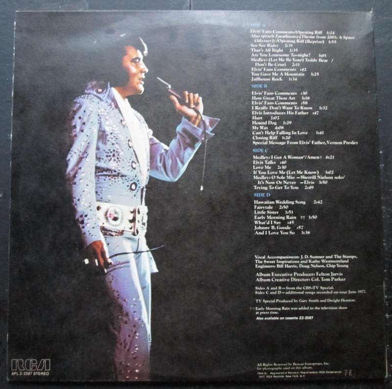 ELVIS PRESLEY - ELVIS IN CONCERT (2xLP/VINYL)