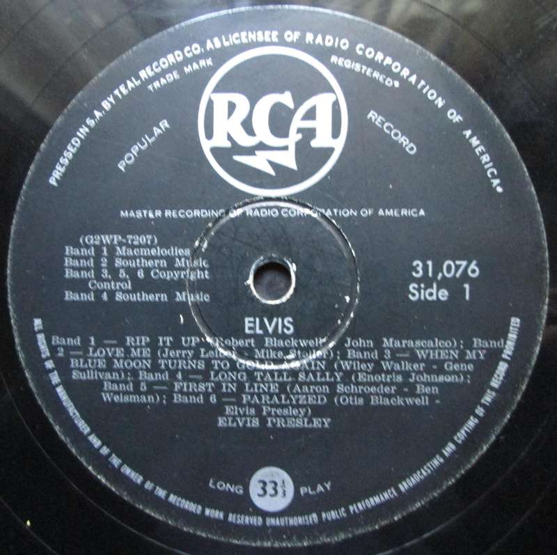 ELVIS PRESLEY - ELVIS (LP/VINYL)