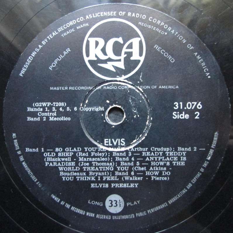 ELVIS PRESLEY - ELVIS (LP/VINYL)