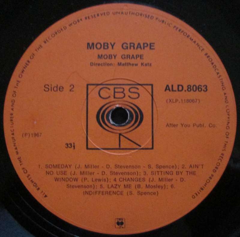 MOBY GRAPE - MOBY GRAPE  (LP/VINYL)