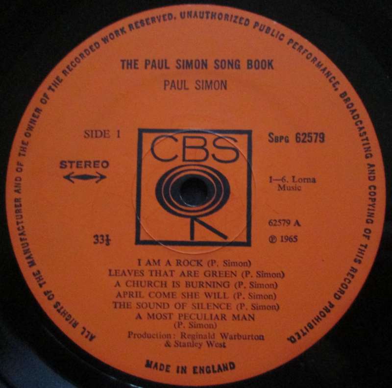 PAUL SIMON - THE PAUL SIMON SONG BOOK (LP/VINYL)