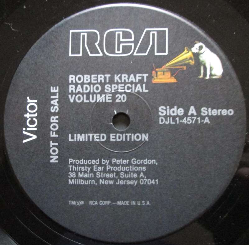 ROBERT KRAFT - RCA SPECIAL RADIO SERIES VOLUME 20  (LP/VINYL)