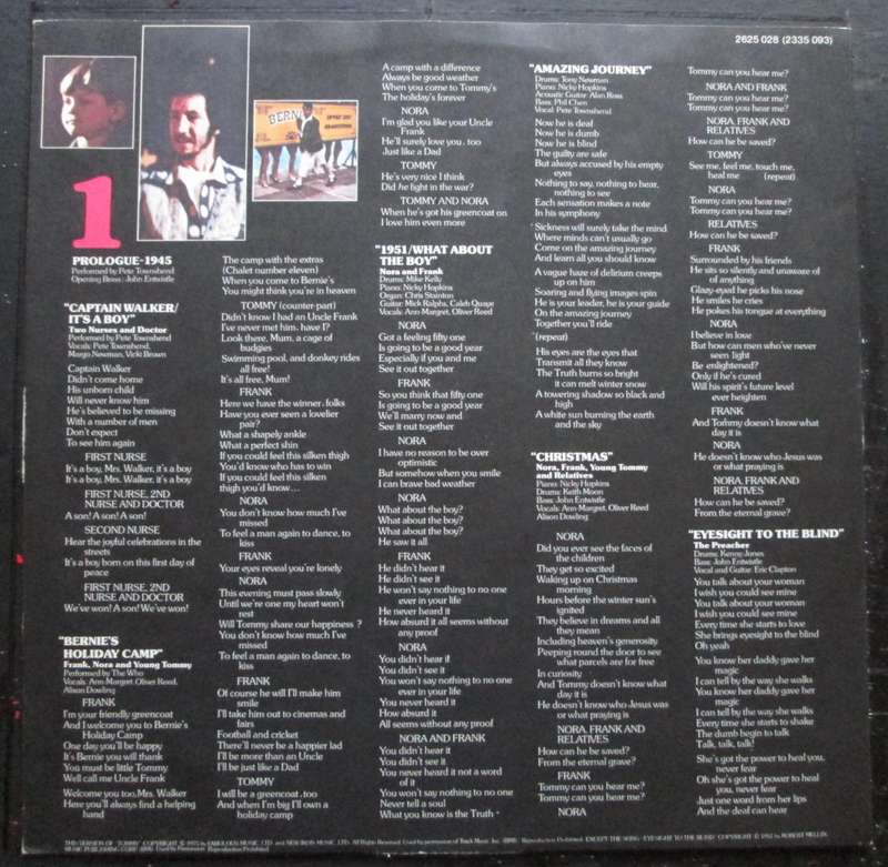 VARIOUS ARTISTS - TOMMY-ORIGINAL SOUNDTRACK RECORDING (2xLP/VINYL)