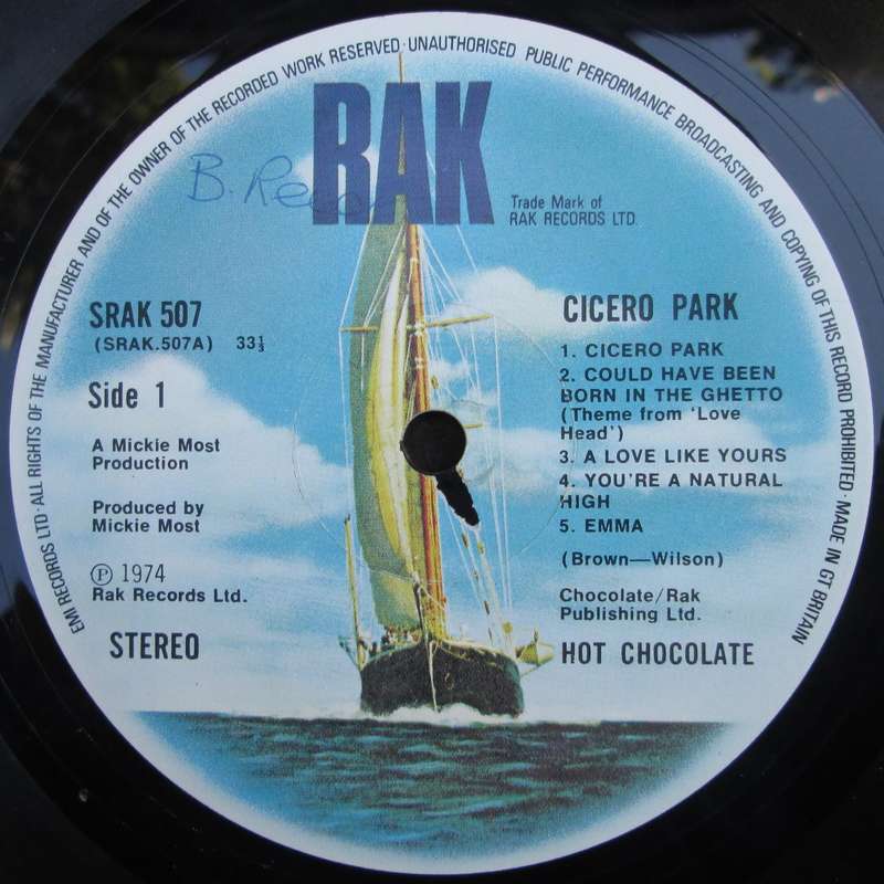 HOT CHOCOLATE - CICERO PARK   (LP/VINYL)