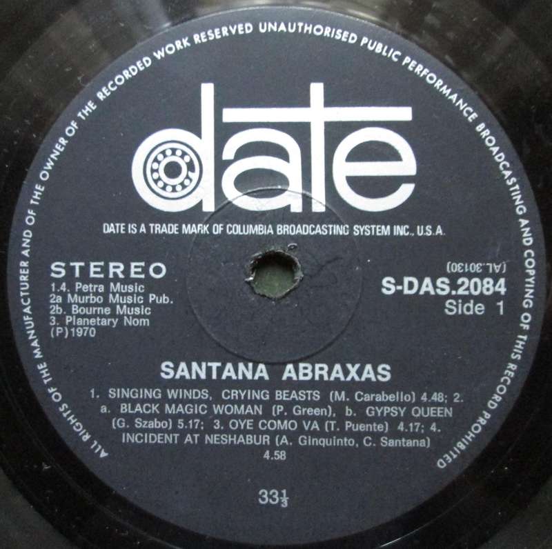SANTANA - ABRAXAS   (LP/VINYL)