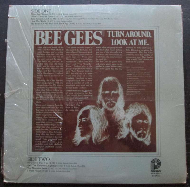 THE BEE GEES - TURN AROUND LOOK AT ME  (LP/VINYL)