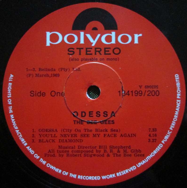 THE BEE GEES - ODESSA (2xLP/VINYL)