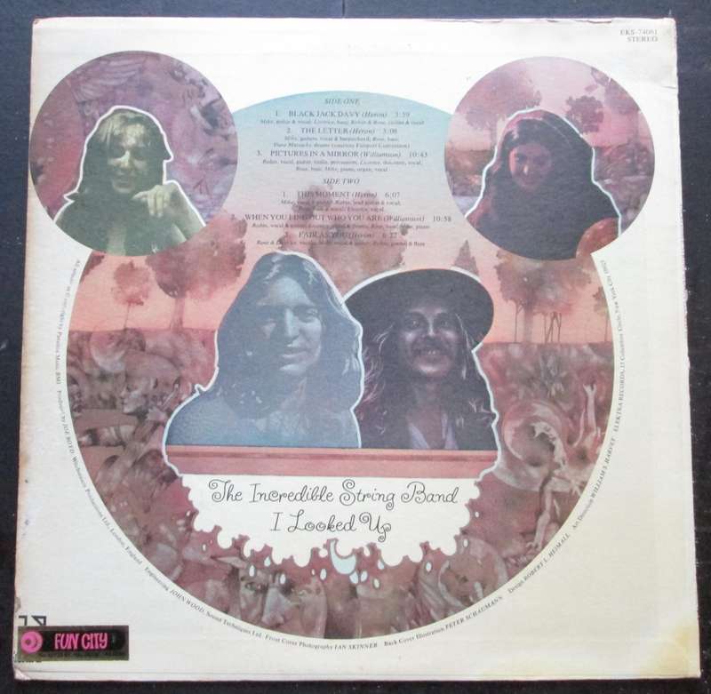 THE INCREDIBLE STRING BAND - I LOOKED UP  (LP/VINYL)