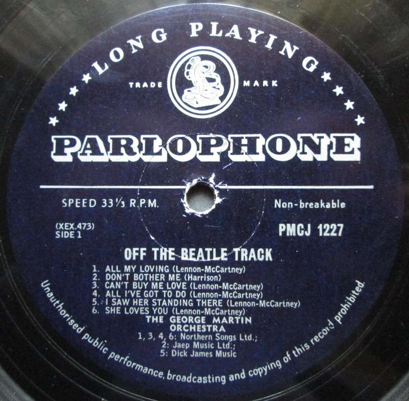 GEORGE MARTIN & HIS ORCHESTRA - OFF THE BEATLE TRACK-INSTRUMENTAL VERSIONS OF THE BEATLES BIG HITS