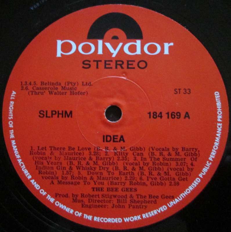 THE BEE GEES - IDEA (LP/VINYL)