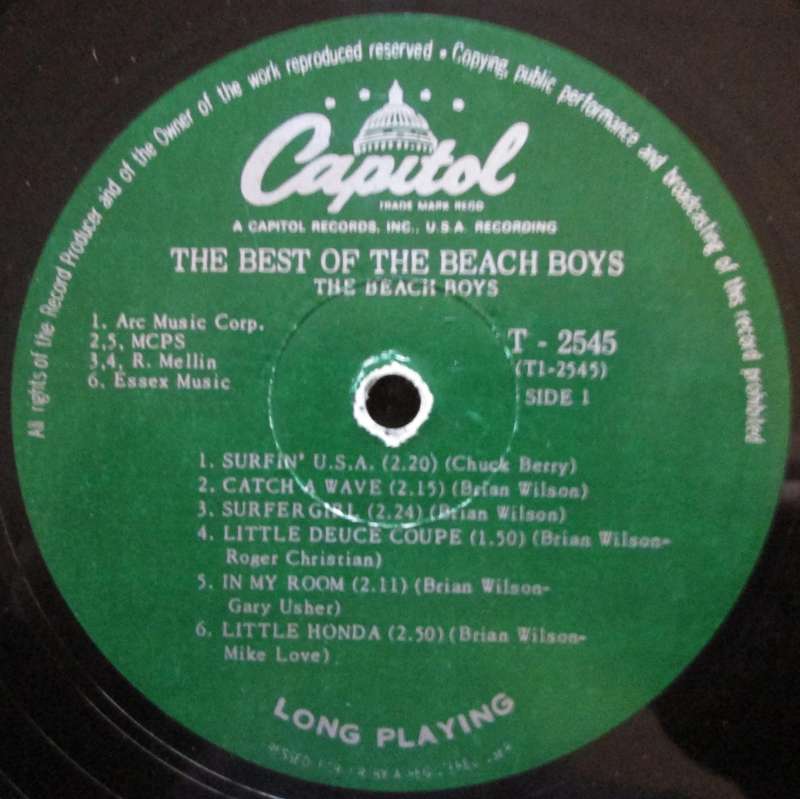 THE BEACH BOYS - THE BEST OF THE BEACH BOYS (LP/VINYL)
