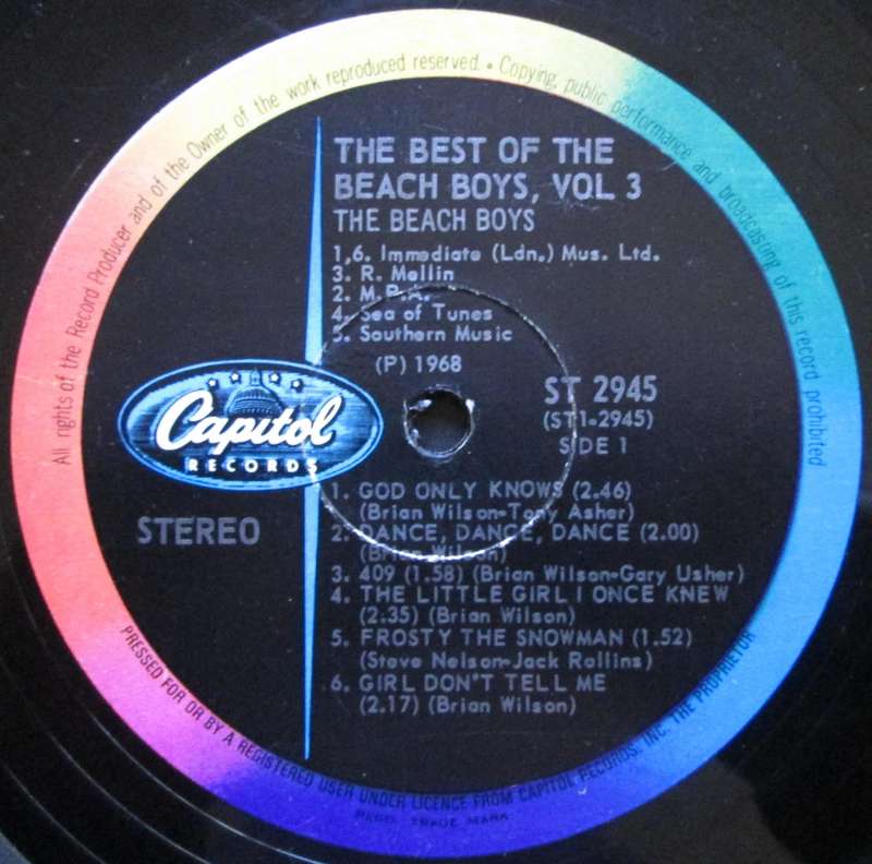 THE BEACH BOYS- THE BEST OF THE BEACH BOYS VOL. 3  (LP/VINYL)