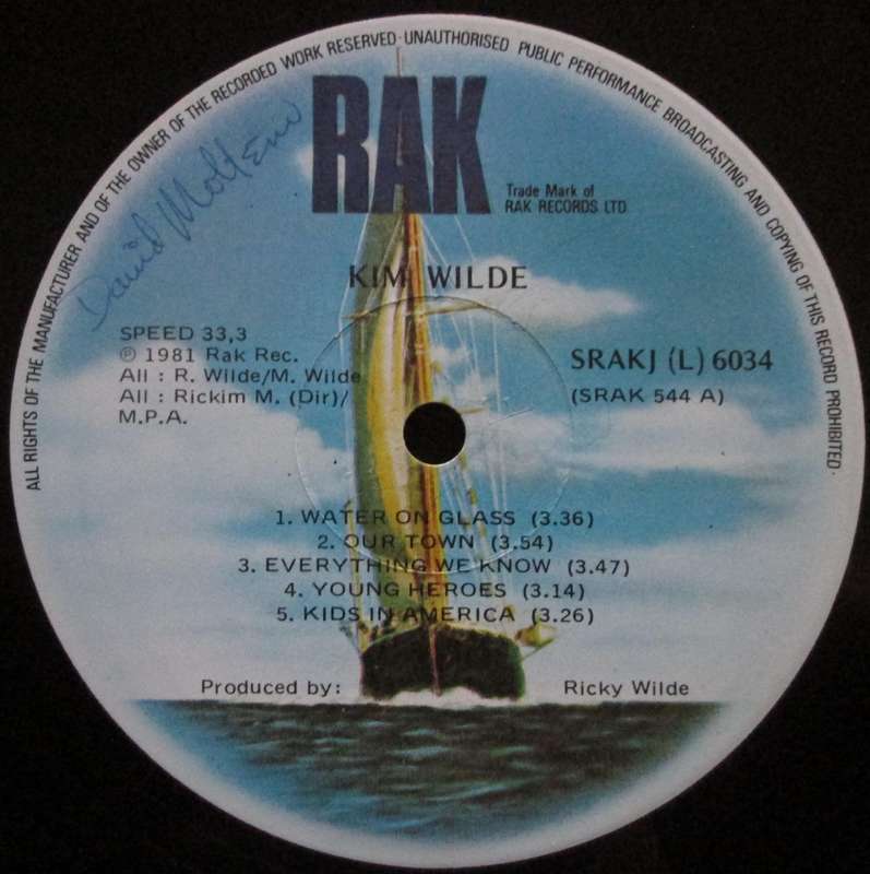 KIM WILDE - KIM WILDE  (LP/VINYL)