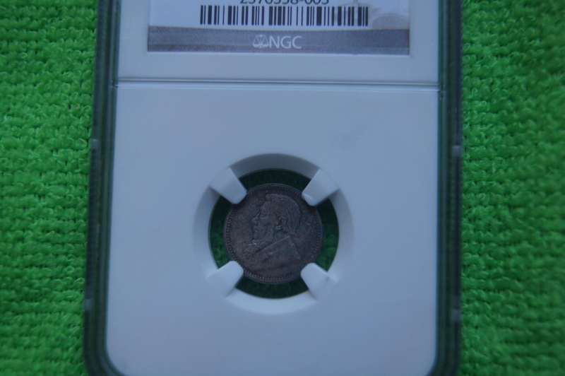 1893 ZAR 3 Pence - High Grade MS 63 NGC