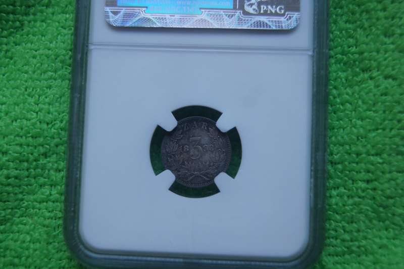1893 ZAR 3 Pence - High Grade MS 63 NGC