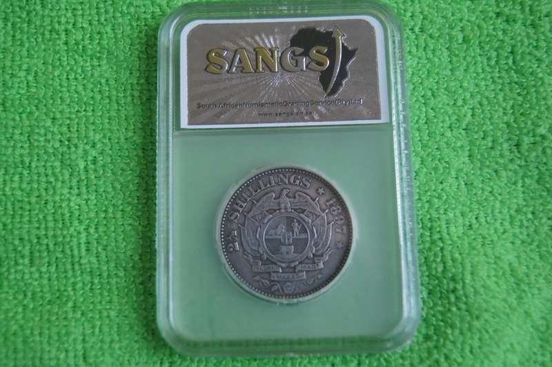 1897 ZAR 2.5 Shillings - SANGS AU50