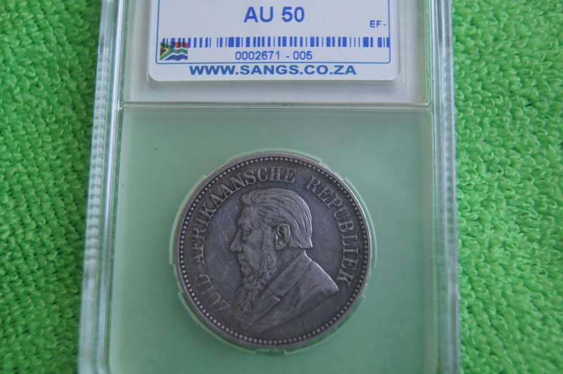 1897 ZAR 2.5 Shillings - SANGS AU50