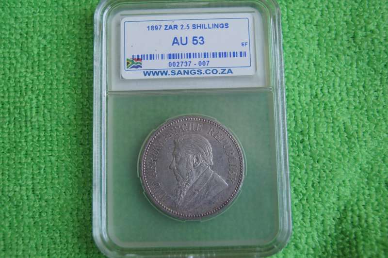 1897 ZAR 2.5 Shillings - SANGS AU53