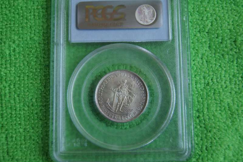 1932 South Africa 1 Shilling - High Grade MS 64 PCGS