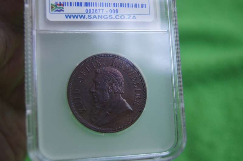 1892 ZAR Penny - SANGS VF Details