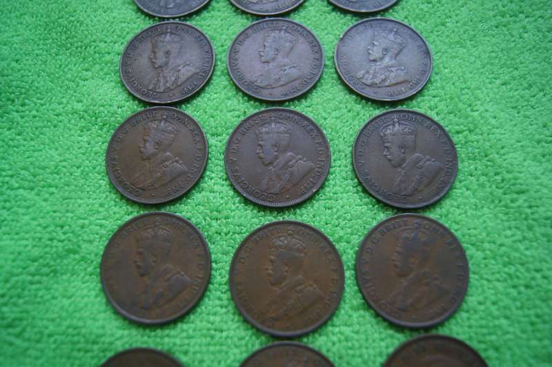 Australian Penny Set (16 coins) (1912-1950) Seldom Found - Bid per coin to take all 16