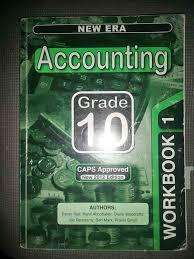 New era accounting Grade 10: Workbook 1