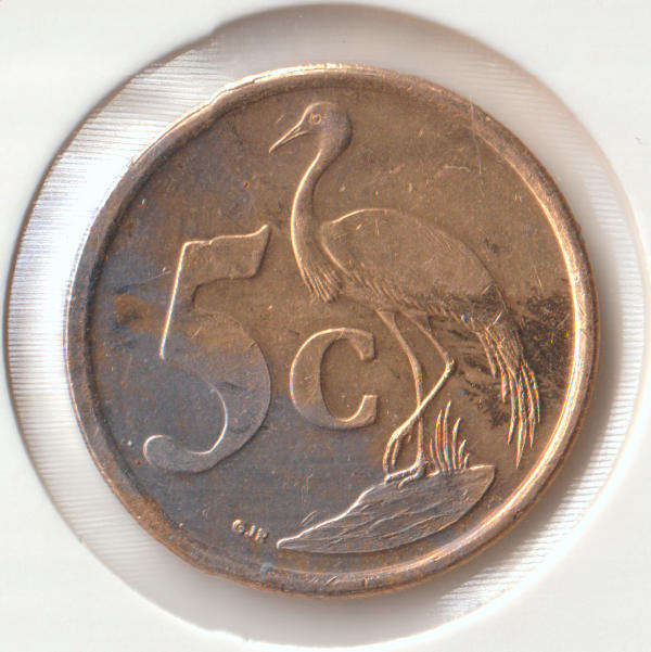 2009 5 CENT COIN - RARE MINT ERROR (PARTIAL PLATING ERROR)