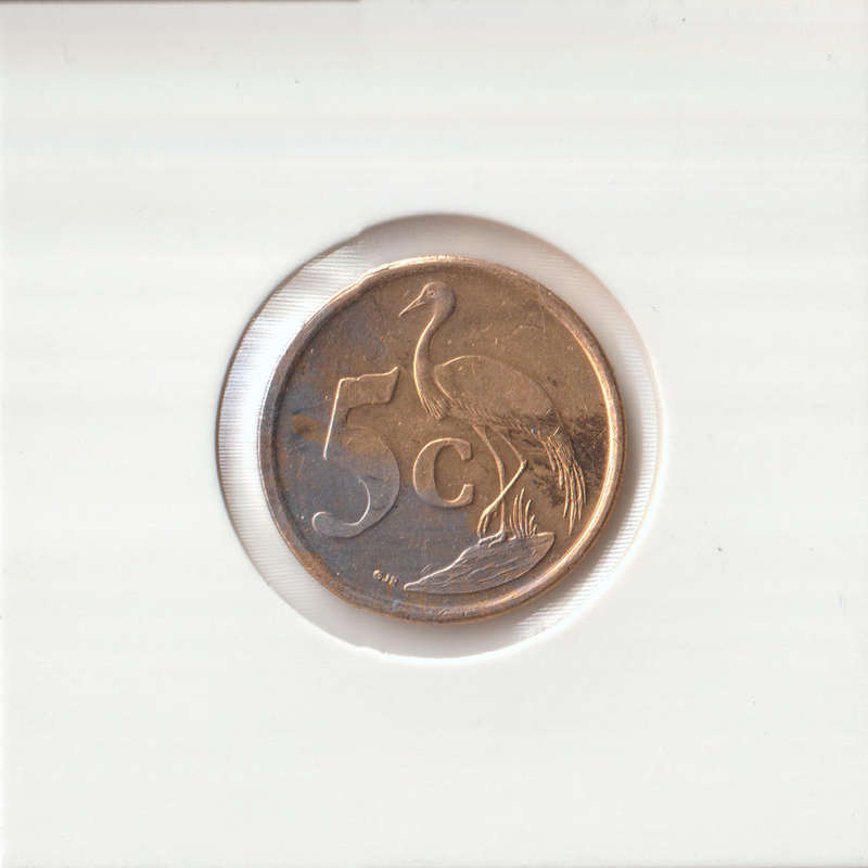 2009 5 CENT COIN - RARE MINT ERROR (PARTIAL PLATING ERROR)