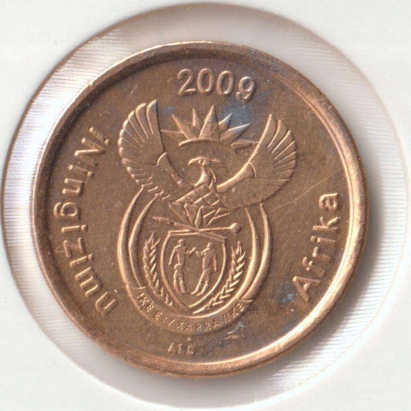 2009 5 CENT COIN - RARE MINT ERROR (PARTIAL PLATING ERROR)