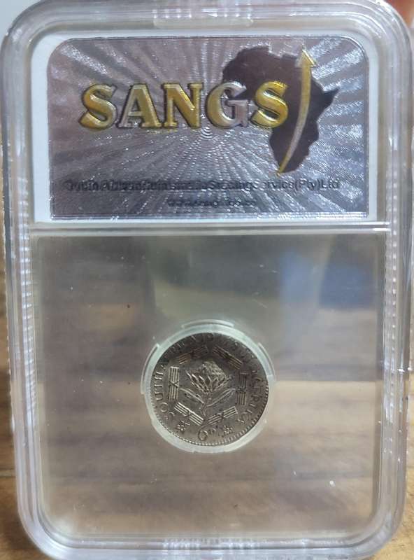 GRADED (AU53) - 1941 SIXPENCE 6D COIN