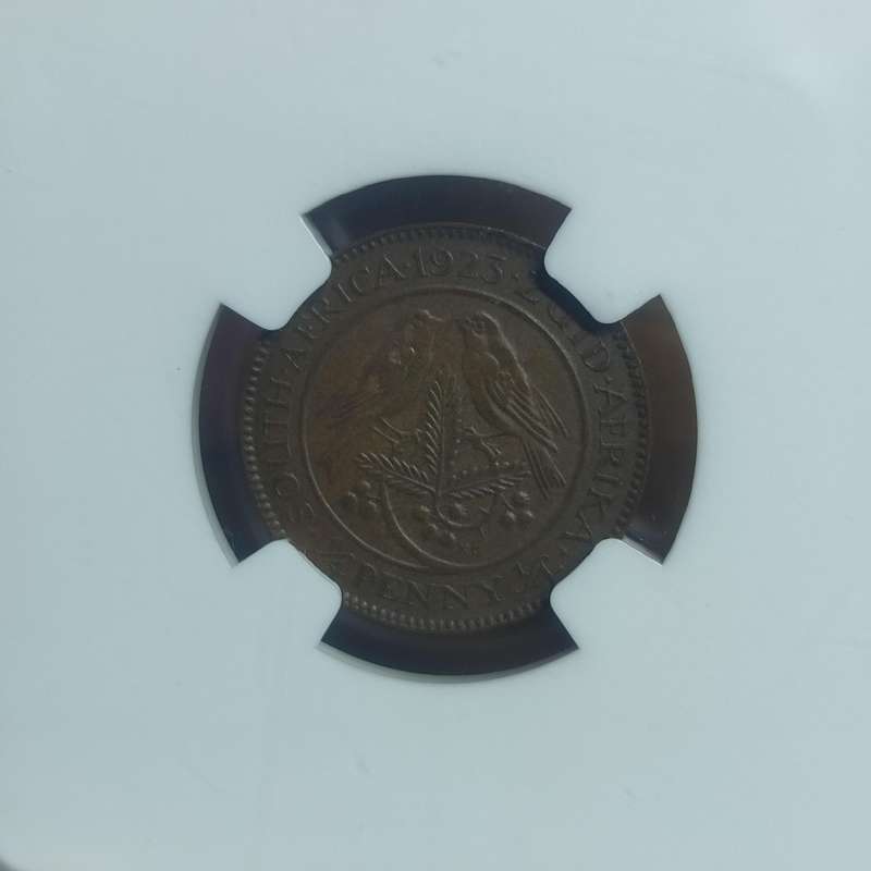 GRADED (XF 45 BN) - 1923 QUARTER PENNY 1/4P (FARTHING) COIN - ONLY 31,398 MINTED!