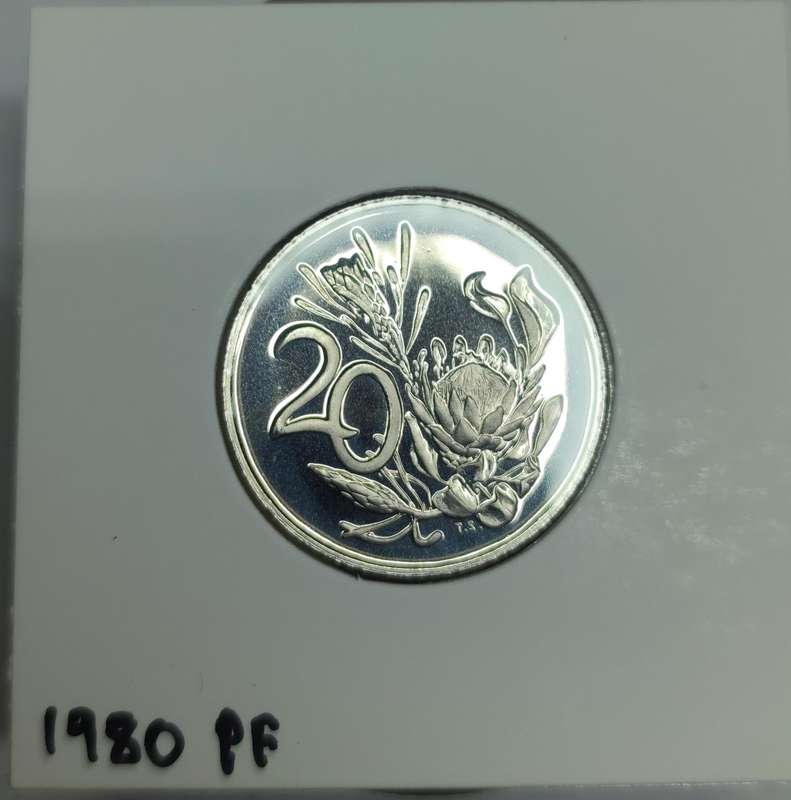1980 20 CENT PROOF COIN - ONLY 15,000 MINTED!