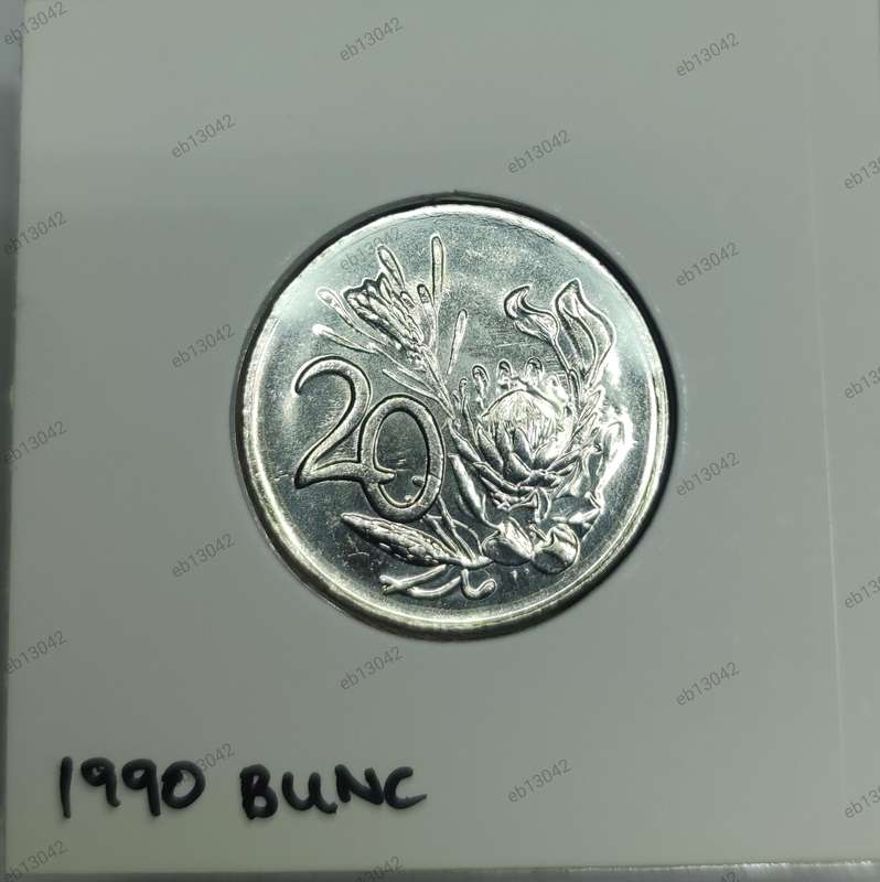 1990 20 CENT BUNC COIN - NONE MINTED IN PROOF!