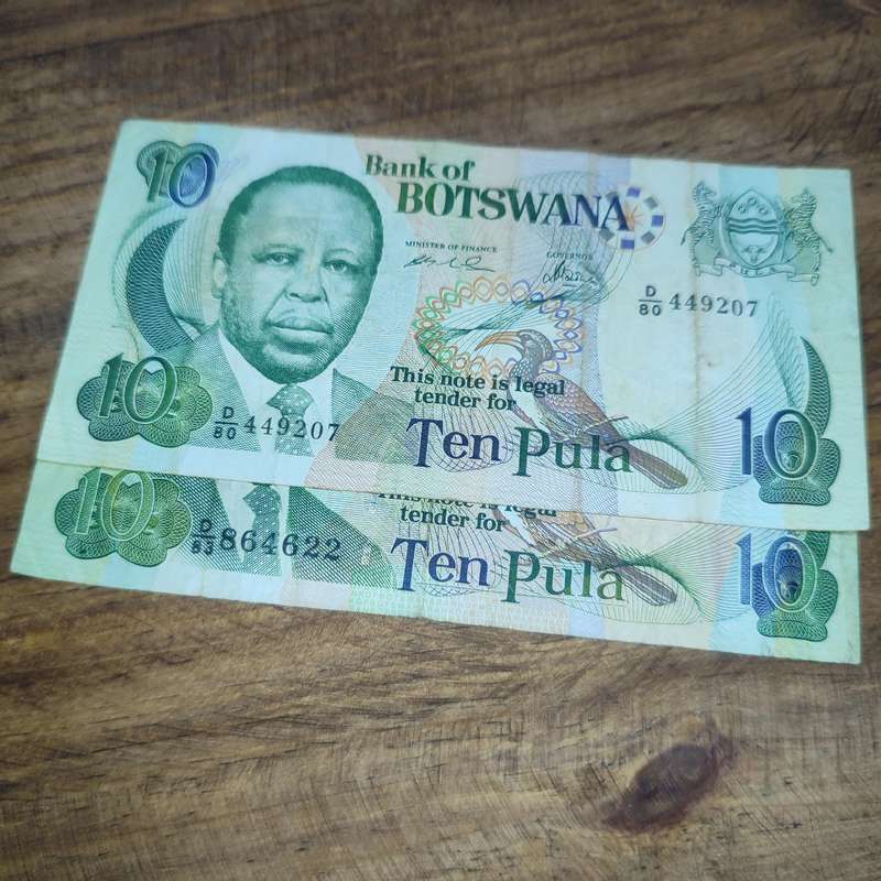 10 PULA (BANK OF BOTSWANA) NOTES - CIRCULATED
