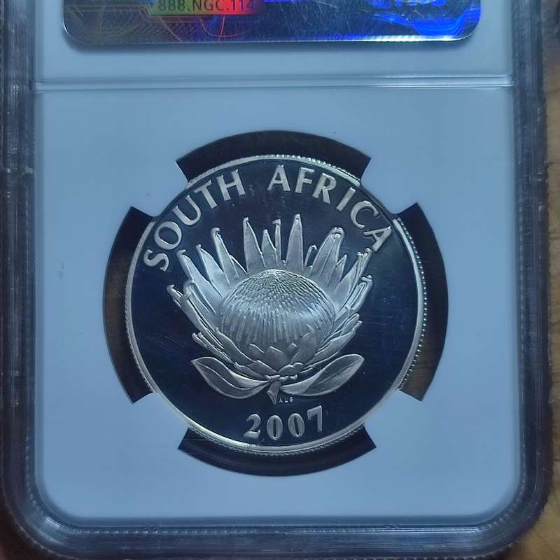2007 South Africa Silver R1 - Frederik Willem De Klerk (PF 68 ULTRA CAMEO)