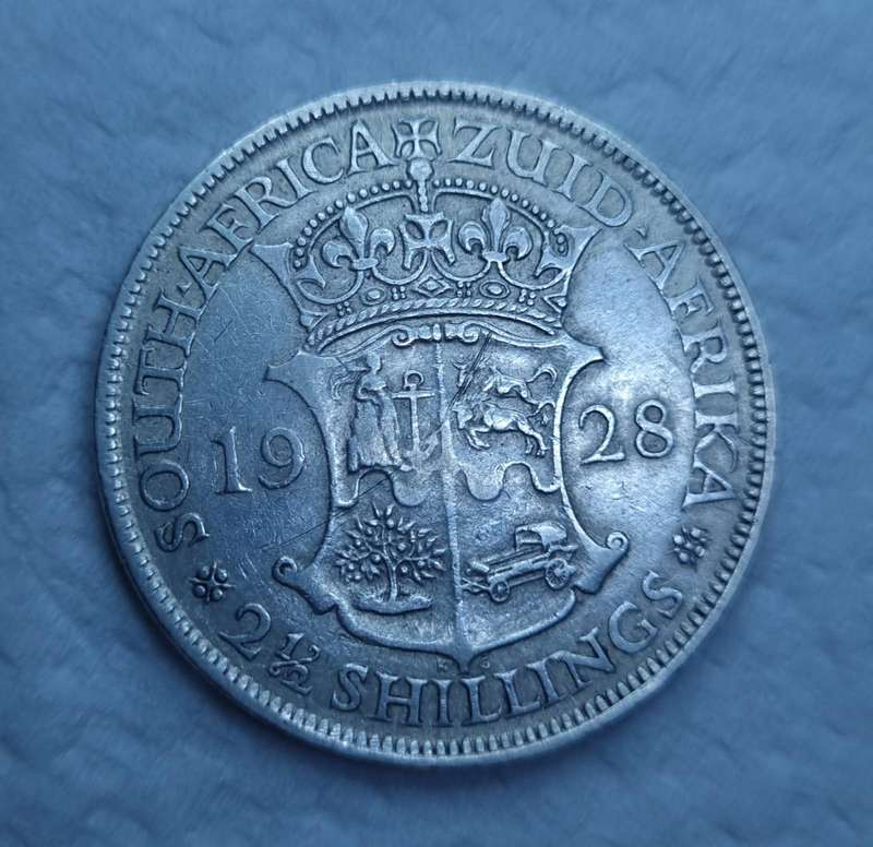 1928 SA UNION HALFCROWN (2 1/2 SHILLINGS) - NO PROOFS MINTED IN THIS YEAR!