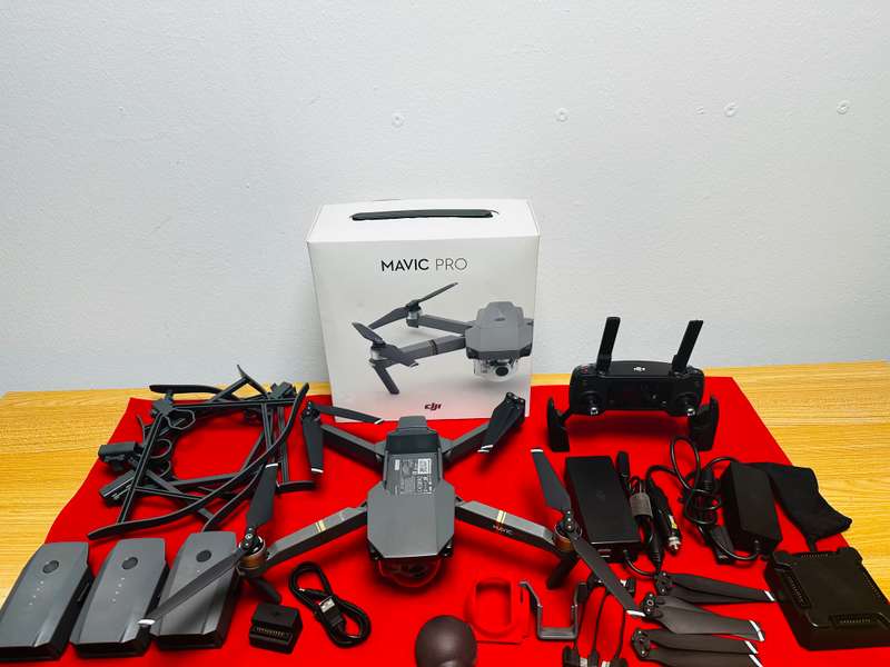 DJI Mavic Pro (Original) drone and many accessories  DJI Mavic Pro drone with Remote  three batteri