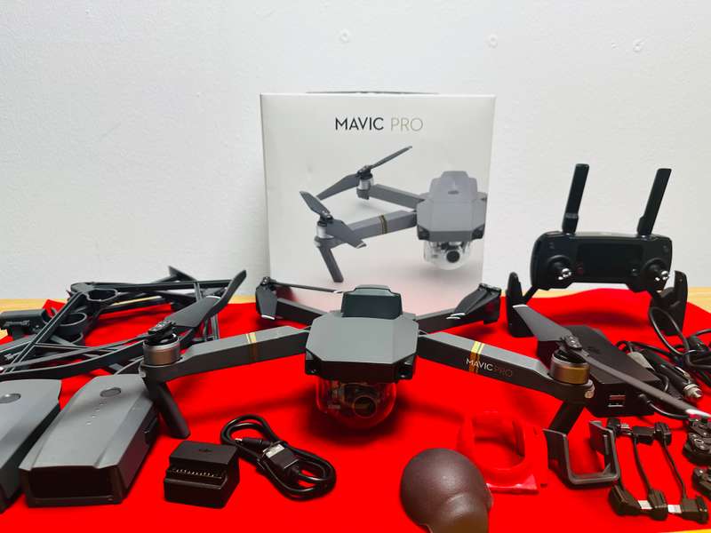 DJI Mavic Pro (Original) drone and many accessories  DJI Mavic Pro drone with Remote  three batteri