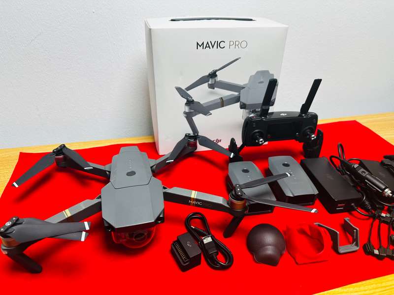 DJI Mavic Pro (Original) drone and many accessories  DJI Mavic Pro drone with Remote  three batteri