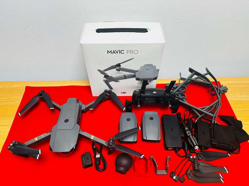 DJI Mavic Pro (Original) drone and many accessories  DJI Mavic Pro drone with Remote  three batteri