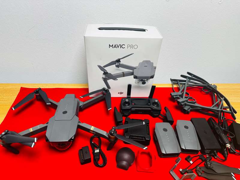 DJI Mavic Pro (Original) drone and many accessories  DJI Mavic Pro drone with Remote  three batteri
