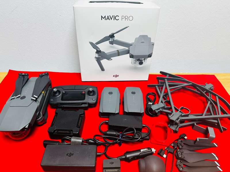 DJI Mavic Pro (Original) drone and many accessories  DJI Mavic Pro drone with Remote  three batteri