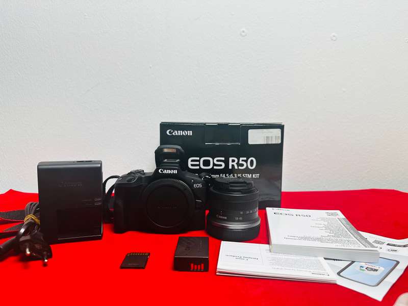 Canon EOS R50 Mirrorless Camera with RF-S 18-45mm F 4.5-6.3