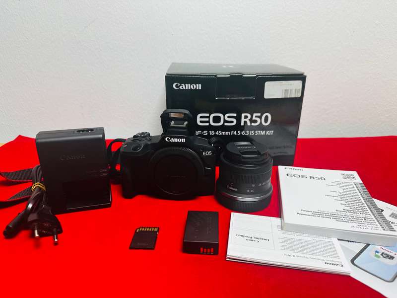 Canon EOS R50 Mirrorless Camera with RF-S 18-45mm F 4.5-6.3