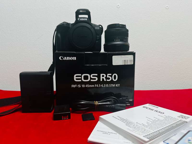 Canon EOS R50 Mirrorless Camera with RF-S 18-45mm F 4.5-6.3