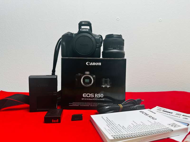 Canon EOS R50 Mirrorless Camera with RF-S 18-45mm F 4.5-6.3