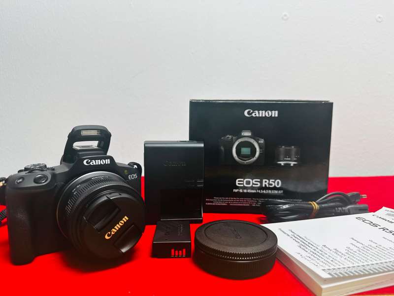 Canon EOS R50 Mirrorless Camera with RF-S 18-45mm F 4.5-6.3