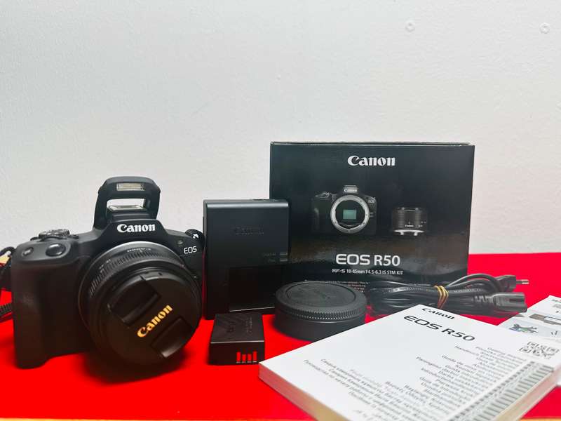 Canon EOS R50 Mirrorless Camera with RF-S 18-45mm F 4.5-6.3