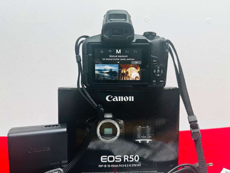 Canon EOS R50 Mirrorless Camera with RF-S 18-45mm F 4.5-6.3